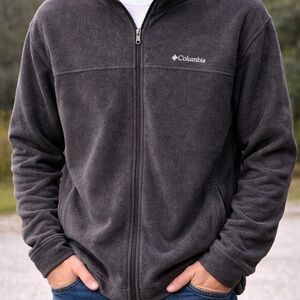Columbia Dark Gray Full-Zip Fleece Jacket
